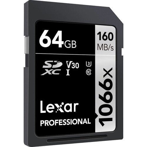 Lexar Professional 1066x SDXC 64GB UHS-I Card SILVER Series - cambuy-lives