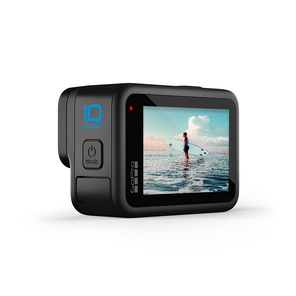 GoPro HERO10 Black - Waterproof Action Camera with Front LCD and Touch Rear Screens, 5.3K60 Ultra HD Video, 23MP Photos, 1080p Live Streaming, Webcam, Stabilization-Black - cambuy-lives