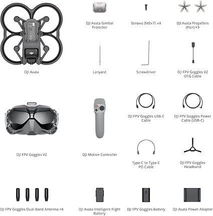 DJI Avata Fly Smart Combo with FPV Googles V2