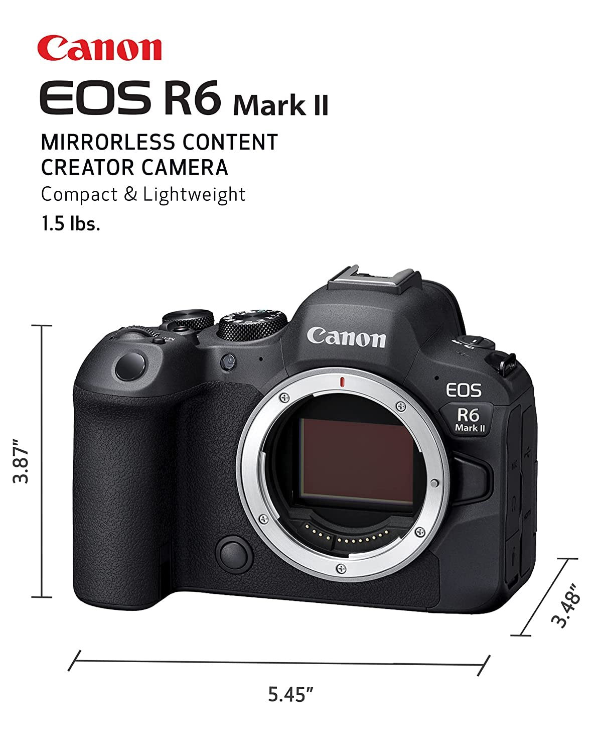 Canon Mirrorless Camera EOS R6 Mark II Full-Frame Body - cambuy-lives