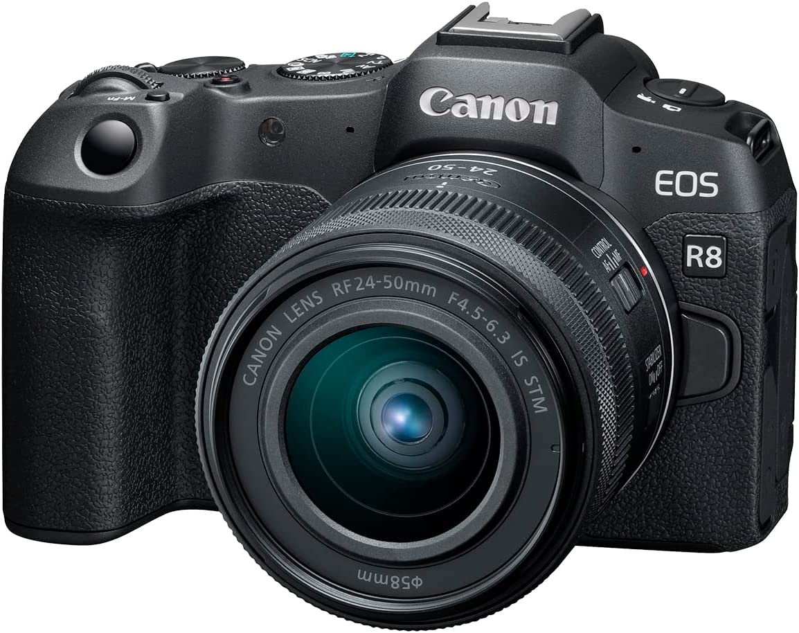 Canon EOS R8 (RF24-50mm f/4.5-6.3 IS STM) Mirrorless Full-Frame Camera - cambuy-lives