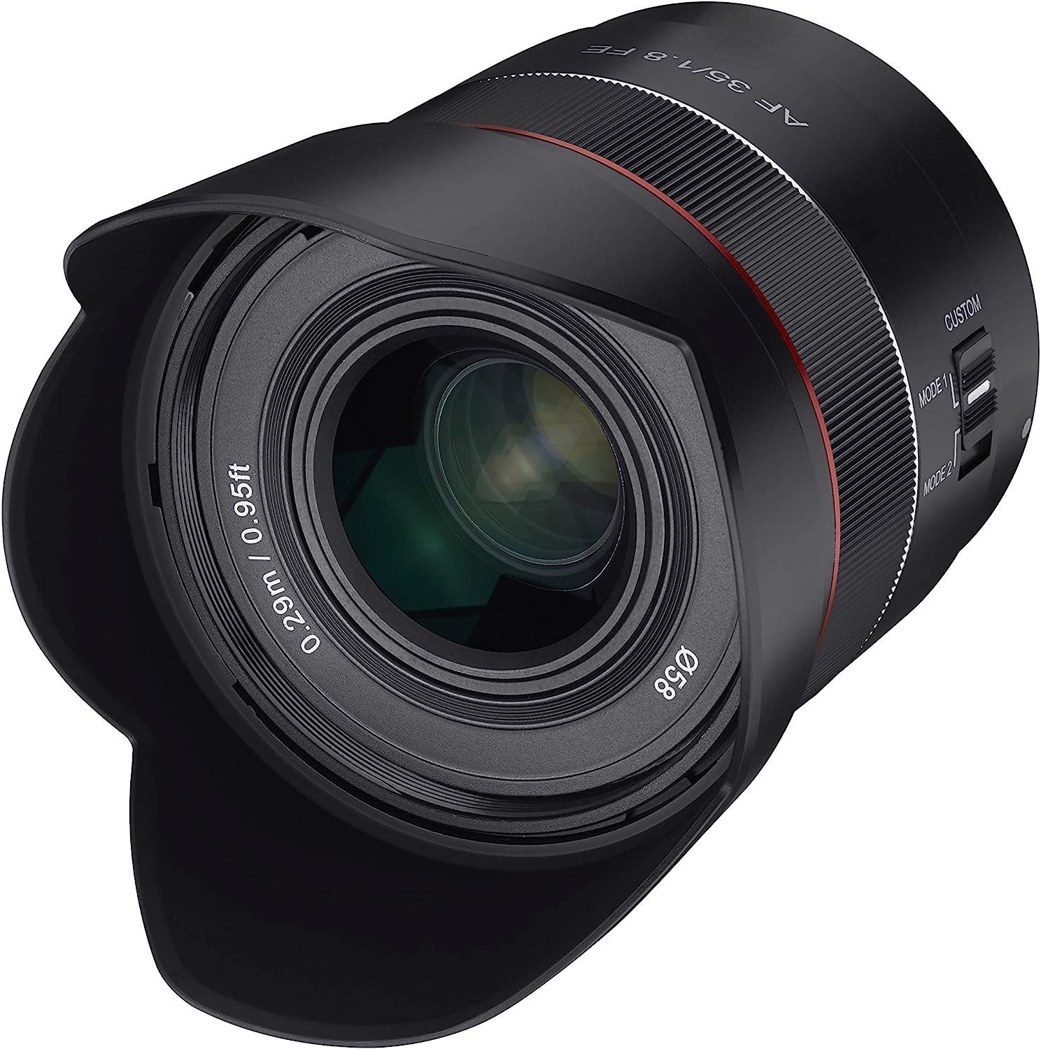 Samyang 35mm F1.8 Auto Focus Compact Full Frame Wide Angle Lens for Sony E Mount, Black - cambuy-lives