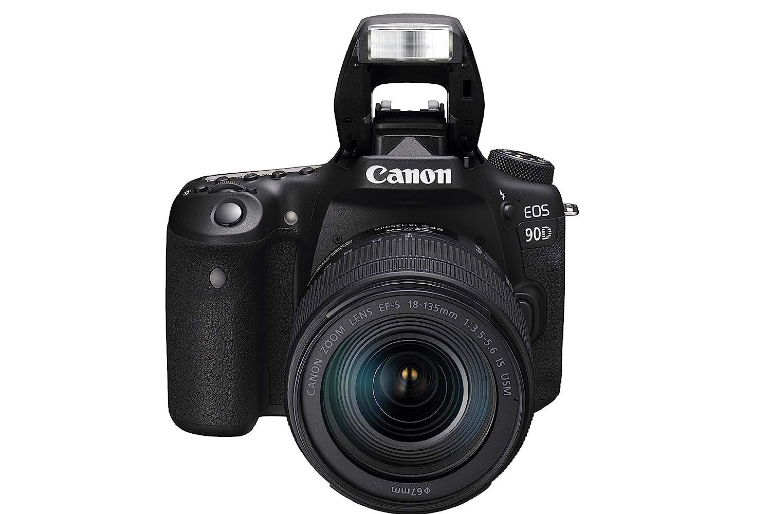 Canon EOS 90D (EF-S18-135mm f/3.5-5.6 IS USM) | Built-in Wi-Fi, Bluetooth, DIGIC 8 Image Processor, 4K Video, Dual Pixel CMOS AF, and 3.0 Inch Vari-Angle Touch LCD Screen, Black - cambuy-lives
