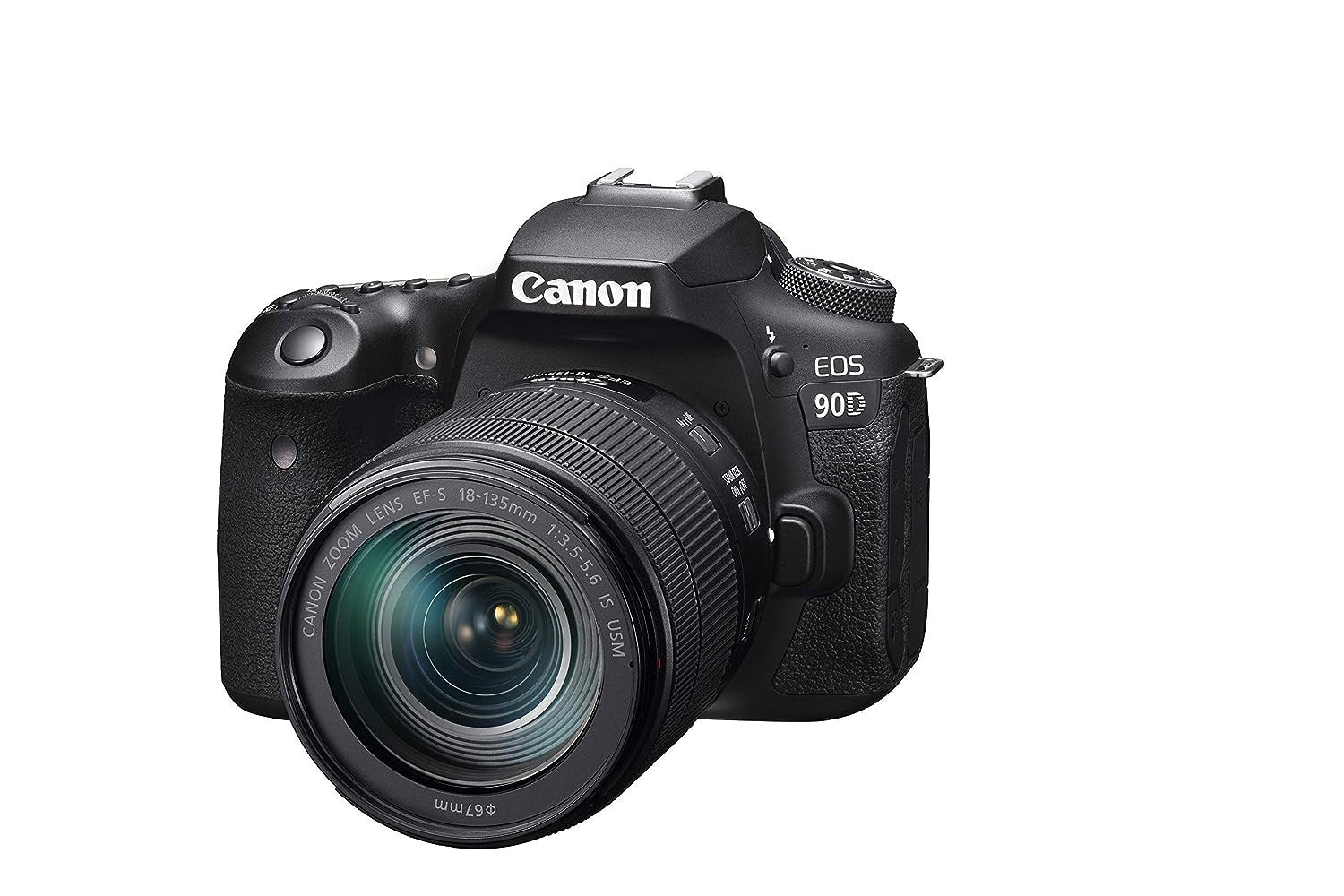 Canon EOS 90D (EF-S18-135mm f/3.5-5.6 IS USM) | Built-in Wi-Fi, Bluetooth, DIGIC 8 Image Processor, 4K Video, Dual Pixel CMOS AF, and 3.0 Inch Vari-Angle Touch LCD Screen, Black - cambuy-lives