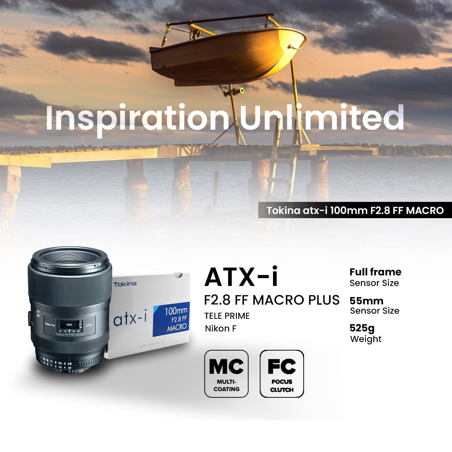 Tokina ATX-I 100mm F/2.8 AF Macro Lens for Nikon Full Frame DSLR Camera - cambuy-lives