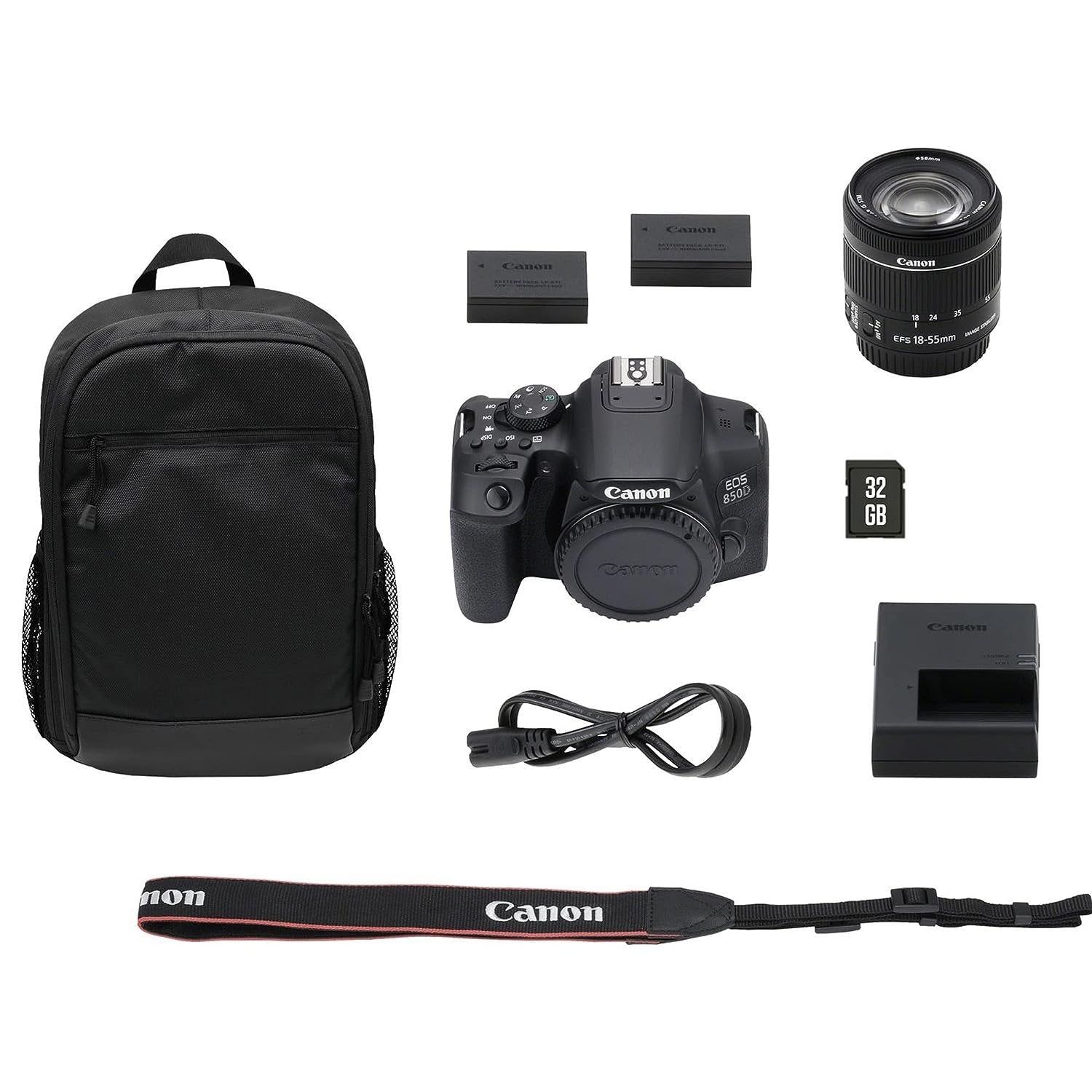 Canon EOS 850D DSLR Camera with EF S18-55 IS STM Lens - cambuy-lives