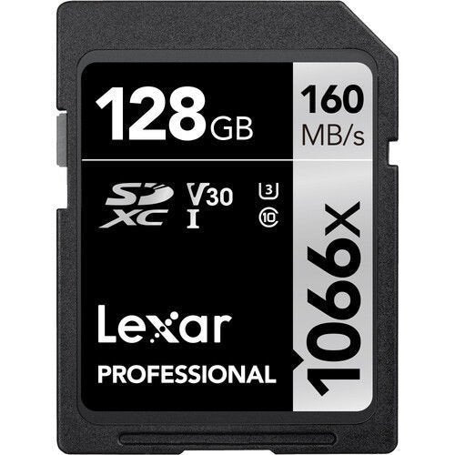 Lexar Professional 1066x SDXC 128GB UHS-I Card SILVER Series - cambuy-lives