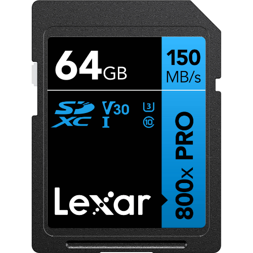 Lexar High-Performance 800xPRO SDHC/SDXC 64GB UHS-I Card BLUE Series - cambuy-lives