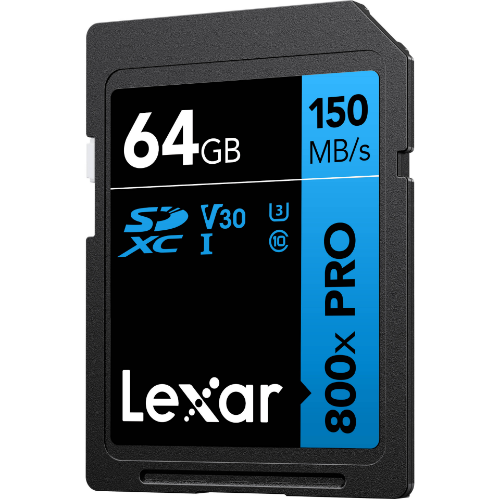 Lexar High-Performance 800xPRO SDHC/SDXC 64GB UHS-I Card BLUE Series - cambuy-lives