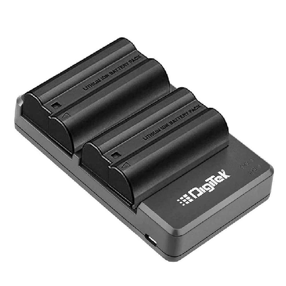 DIGITEK EN-EL15 Dual Camera Battery Charger with Two ENEL-15 Battery DUC-010 EN-EL15 - cambuy-lives