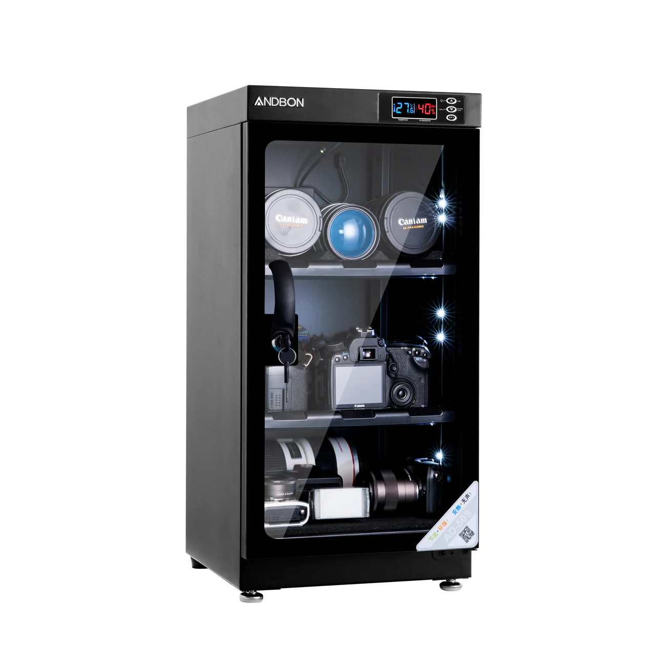 Andbon AD-50S Dry Cabinet Digital Display with Automatic Humidity Controller - cambuy-lives