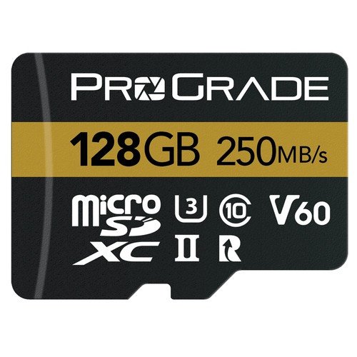 Prograde Digital 128Gb Uhs-Ii V60 Microsdxc Memory Card With Sd Adapter - cambuy-lives