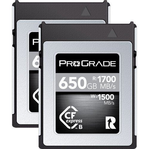 ProGrade Digital 650GB CFexpress 2.0 Type B Cobalt Memory Card (2-Pack) - cambuy-lives