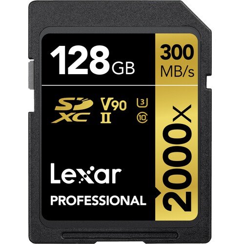 Lexar 128GB Professional 2000X Sdxc Uhs-Ii V90 Memory Card - cambuy-lives