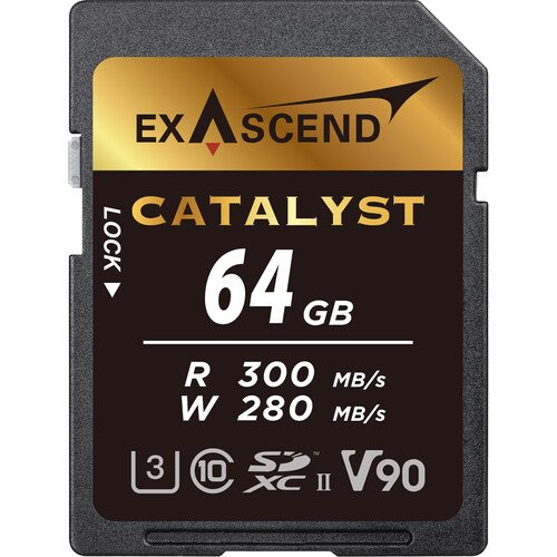 Exascend 64GB Catalyst UHS-II V90 SDXC Memory Card - cambuy-lives