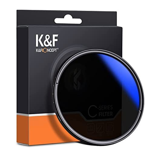 K&F Concept 72mm ND2 to ND400 Variable Neutral Density Filter Slim ND Fader ND2-400 Optical Glass - cambuy-lives