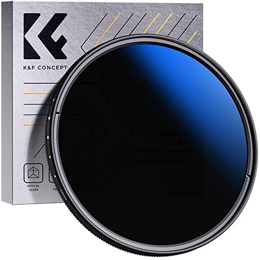 K&F Concept 62mm ND2 to ND400 Variable Neutral Density Filter Slim ND Fader ND2-400 Optical Glass - cambuy-lives
