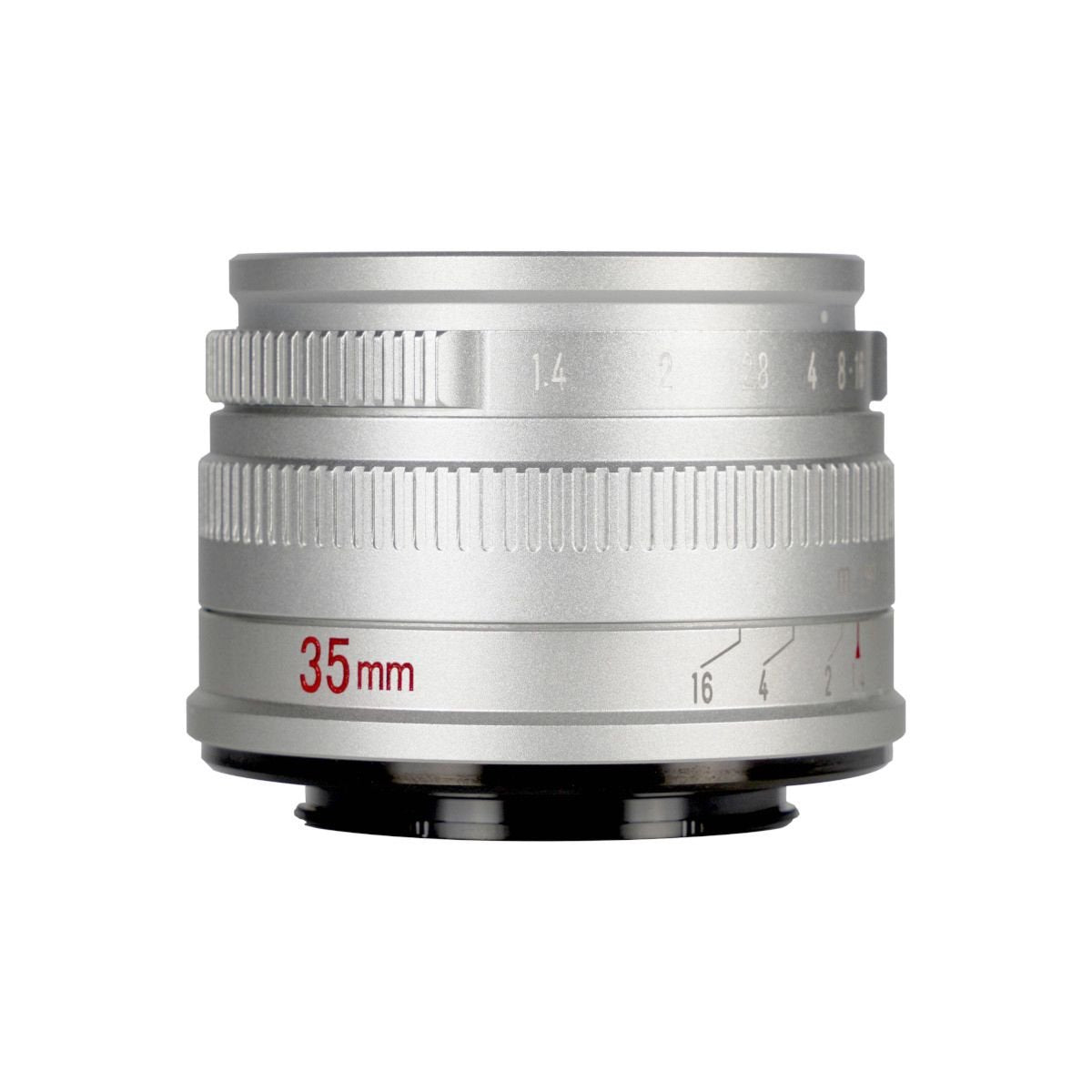 7artisans 35mm f/1.4 Lens for Fujifilm X / Silver - cambuy-lives