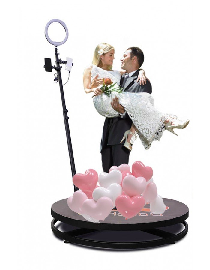 2.5ft Factory Sale Wedding Portable 360 Degree Video Booth Spinner Degree Camera Photo Booth 360 For Product Launch - cambuy-lives