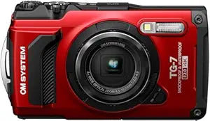 OM SYSTEM Tough TG-7 Digital Underwater Camera (Red)