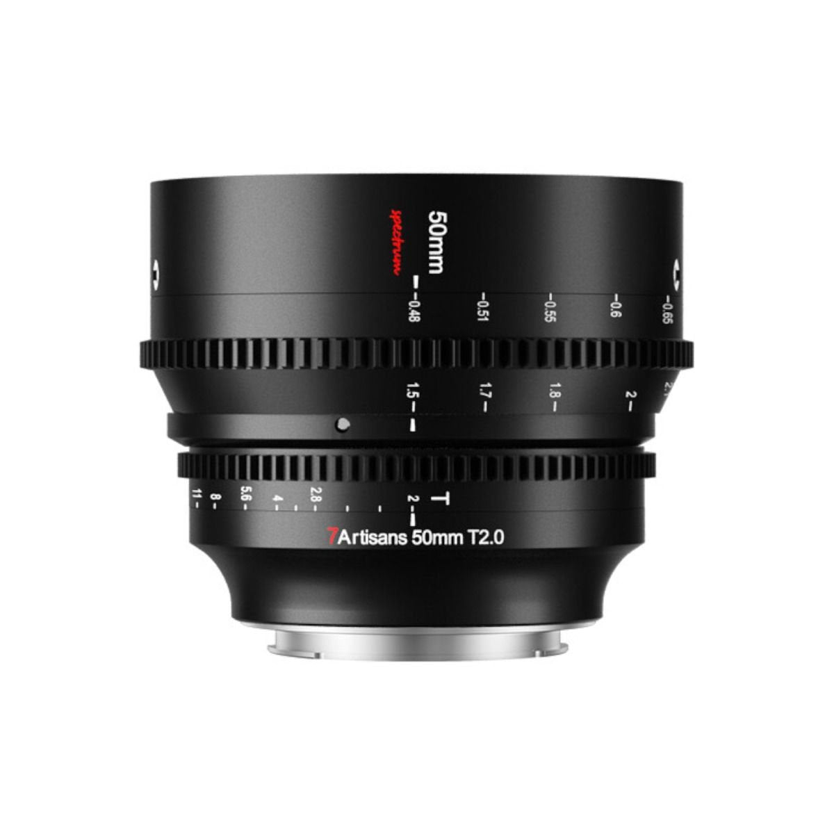 7artisans 50mm T2.0 Cine Lens for Canon RF / Full Frame / Black - cambuy-lives