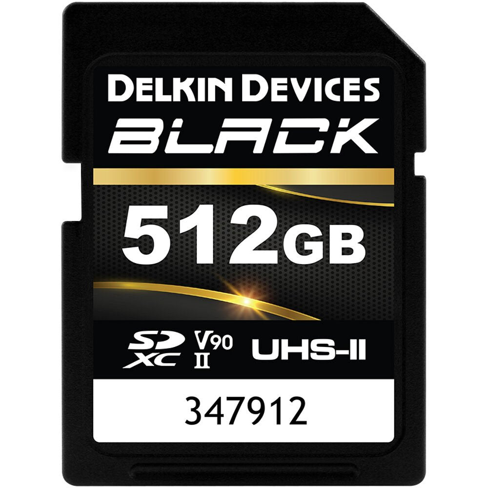 Delkin Devices 512GB BLACK UHS-II SDXC Memory Card - cambuy-lives