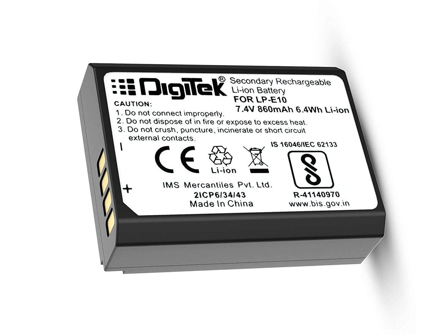 Digitek LP-E10 Lithium-Ion Battery Pack 860mAh - cambuy-lives