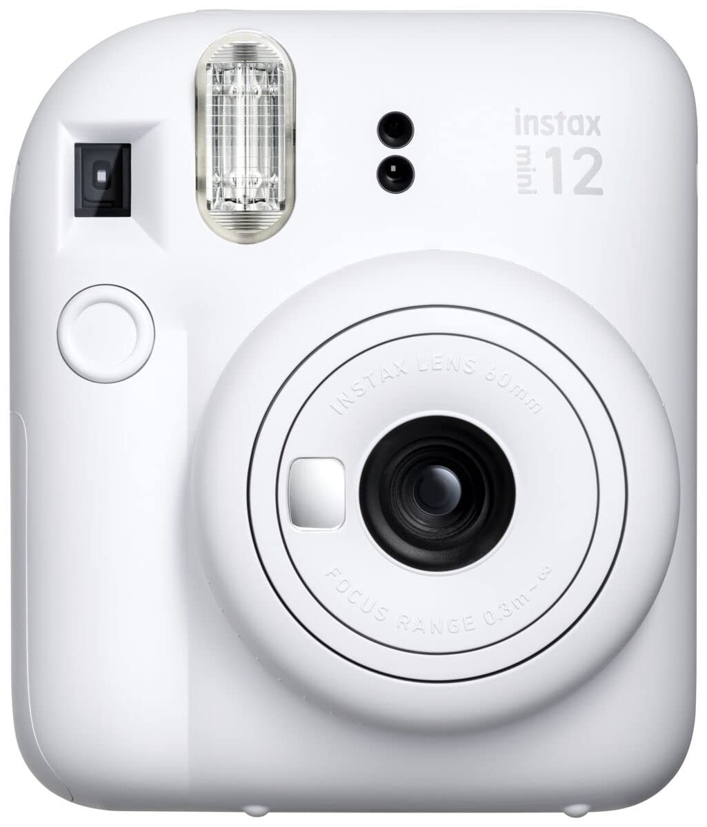 Fujifilm Instax Mini 12 Instant Camera - Clay White with FREE BAG AND CARTAGE - cambuy-lives