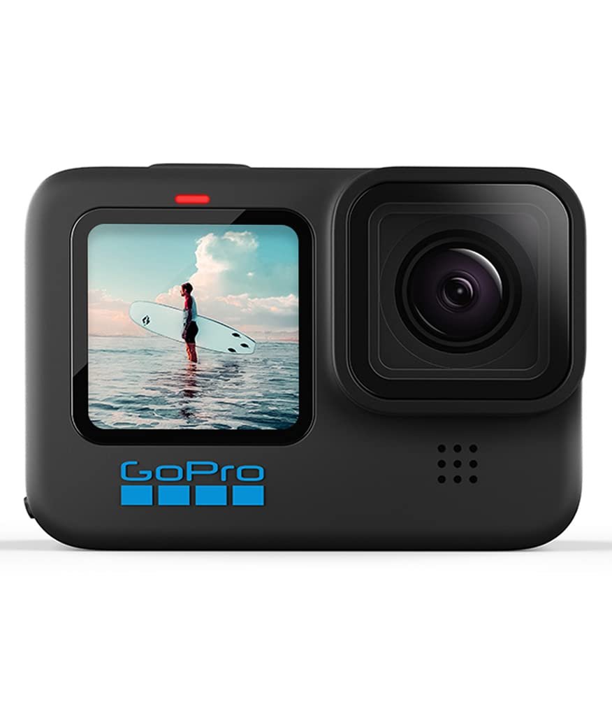 GoPro HERO10 Black - Waterproof Action Camera with Front LCD and Touch Rear Screens, 5.3K60 Ultra HD Video, 23MP Photos, 1080p Live Streaming, Webcam, Stabilization-Black - cambuy-lives