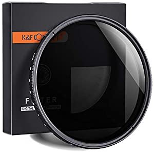 K&F Concept 49mm ND2 to ND400 Variable Neutral Density Filter Slim ND Fader ND2-400 Optical Glass - cambuy-lives