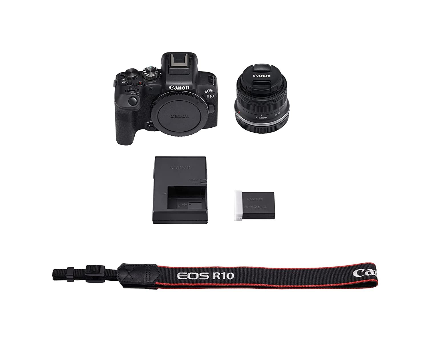 Canon Mirrorless Camera EOS R10 RF-S 18-45mm f/4.5-6.3 IS STM Open Box - cambuy-lives