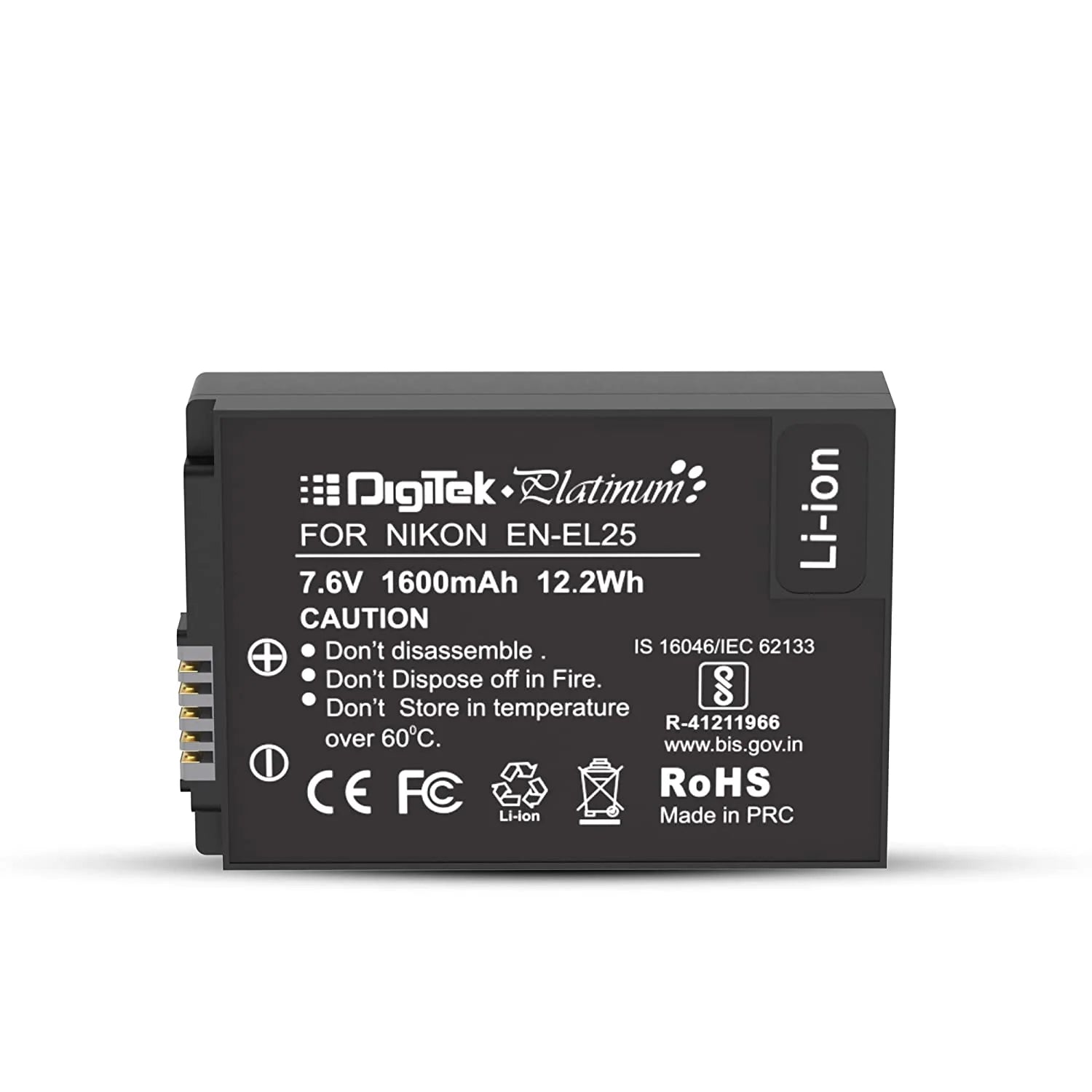 DigiTek (Platinum EN-EL25) Extra Power Secondary Li-ion Rechargeable Battery - cambuy-lives