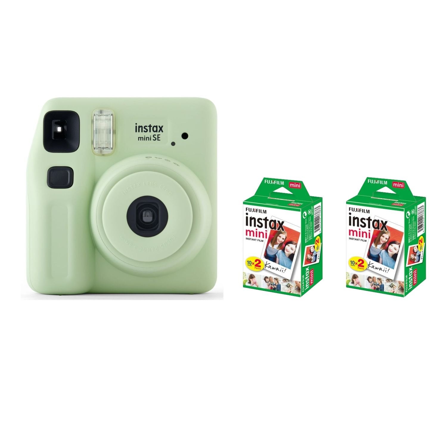 Fujifilm Instax Mini SE Joy Pack Instant Camera Green - cambuy-lives