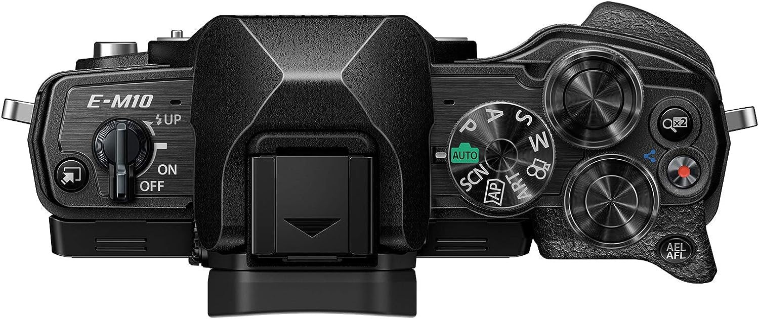 Olympus OMD-EM-10-Mark-IV Mirrorless Digital Camera with Lens 14-42mm f3.5-5.6-EZ Black - cambuy-lives