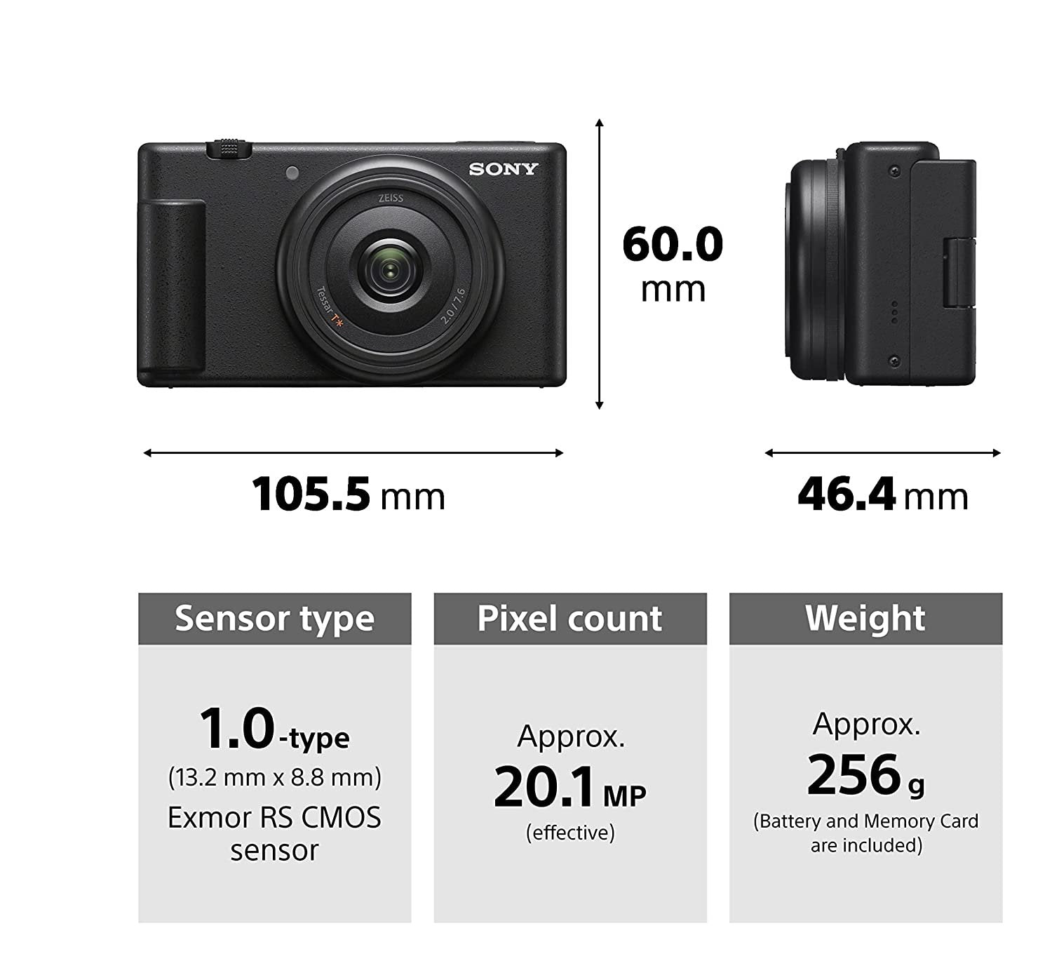 Sony ZV-1F Vlog Camera for Content Creators and Vloggers with Ultra-Wide 20mm Prime Lens | Soft Skin Feature | Bokeh | Creative Look | Active Mode Stabilisation - cambuy-lives