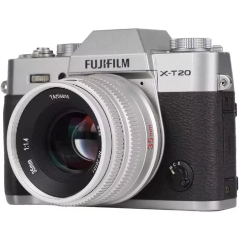 7artisans 35mm f/1.4 Lens for Fujifilm X / Silver