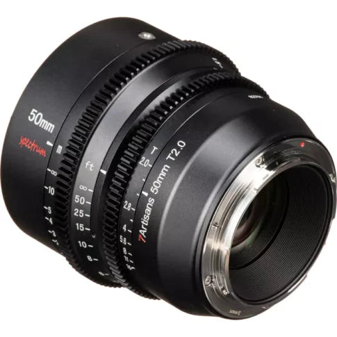 7artisans 50mm T2.0 Cine Lens for L Mount / Full Frame / Black