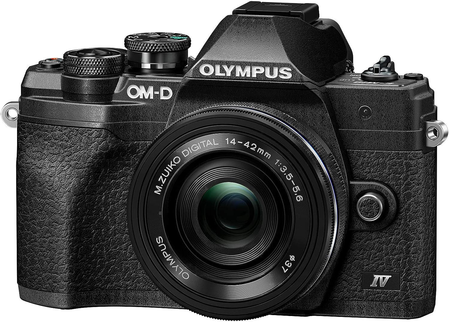 Olympus OMD-EM-10-Mark-IV Mirrorless Digital Camera with Lens 14-42mm f3.5-5.6-EZ Black - cambuy-lives