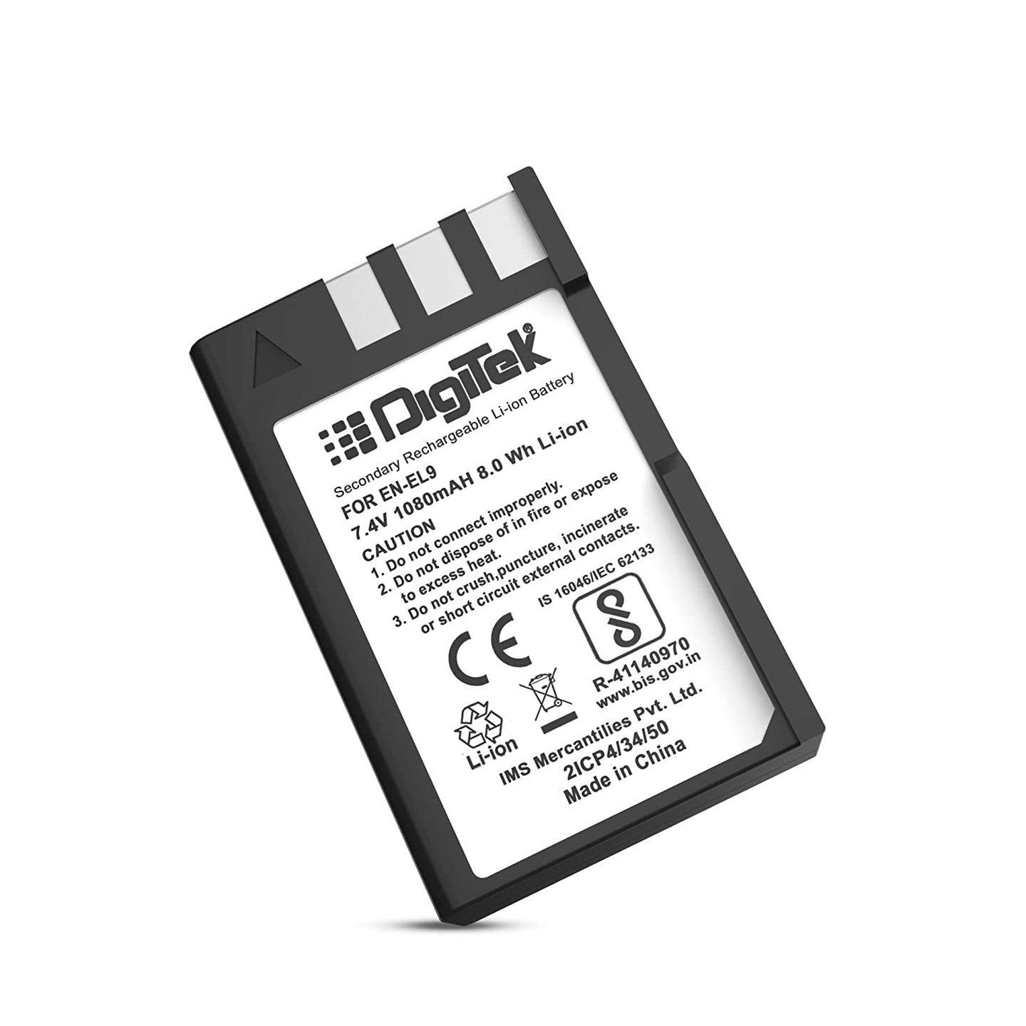 Digitek EN-EL9a Rechargeable Lithium-Ion Battery 1080mAh - cambuy-lives
