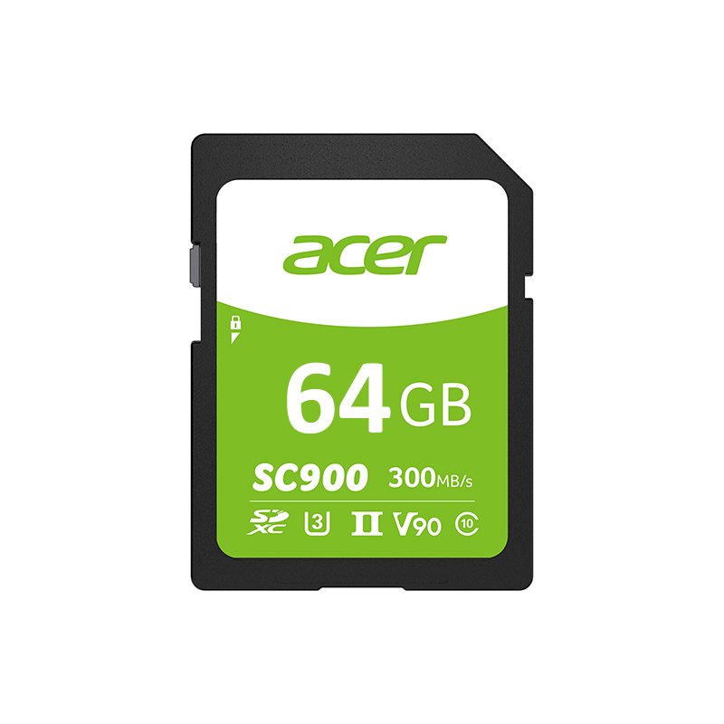 Acer 64GB UHS II V90 Super Speed 4K SDXC Card - cambuy-lives