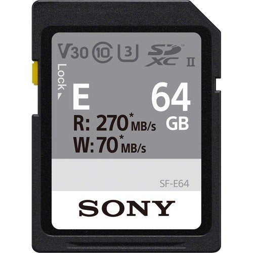 Sony 64GB SF-E Series UHS-II SDXC Memory Card - cambuy-lives