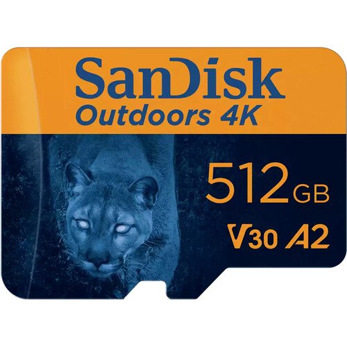SanDisk 512GB Outdoors 4K UHS-I microSDXC Memory Card with SD Adapter - cambuy-lives
