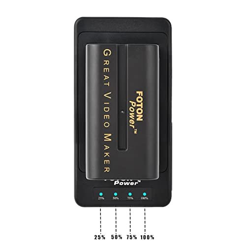 FOTON POWER Super Quick Battery Charger for NP-F970 F770 F750 FX1000E GV-HD700E Compatible for Camera Battery Charger - cambuy-lives