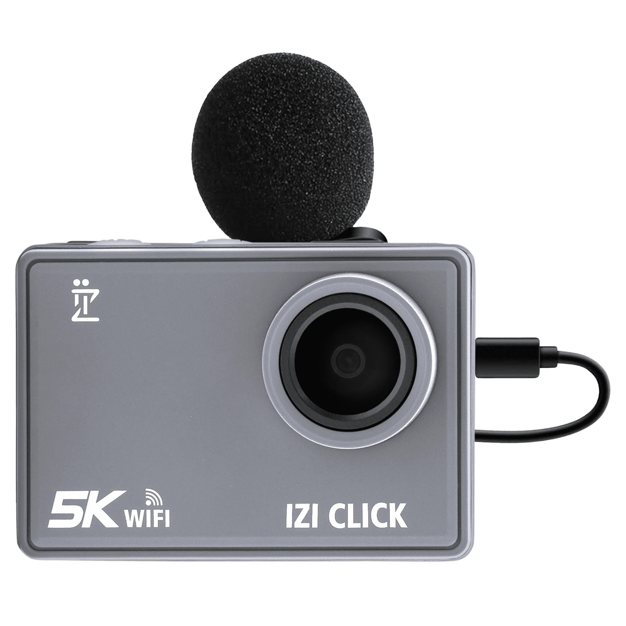 IZI Click Plus 5K 30FPS Budget Action Camera,170? HD Wide Angle, Anti-Shake EIS,MotoVlog,YouTube,Live Stream,110ft Waterproof,Type-C Mic Support, Accessory Kit,2 X Battery + External MIC Included - cambuy-lives