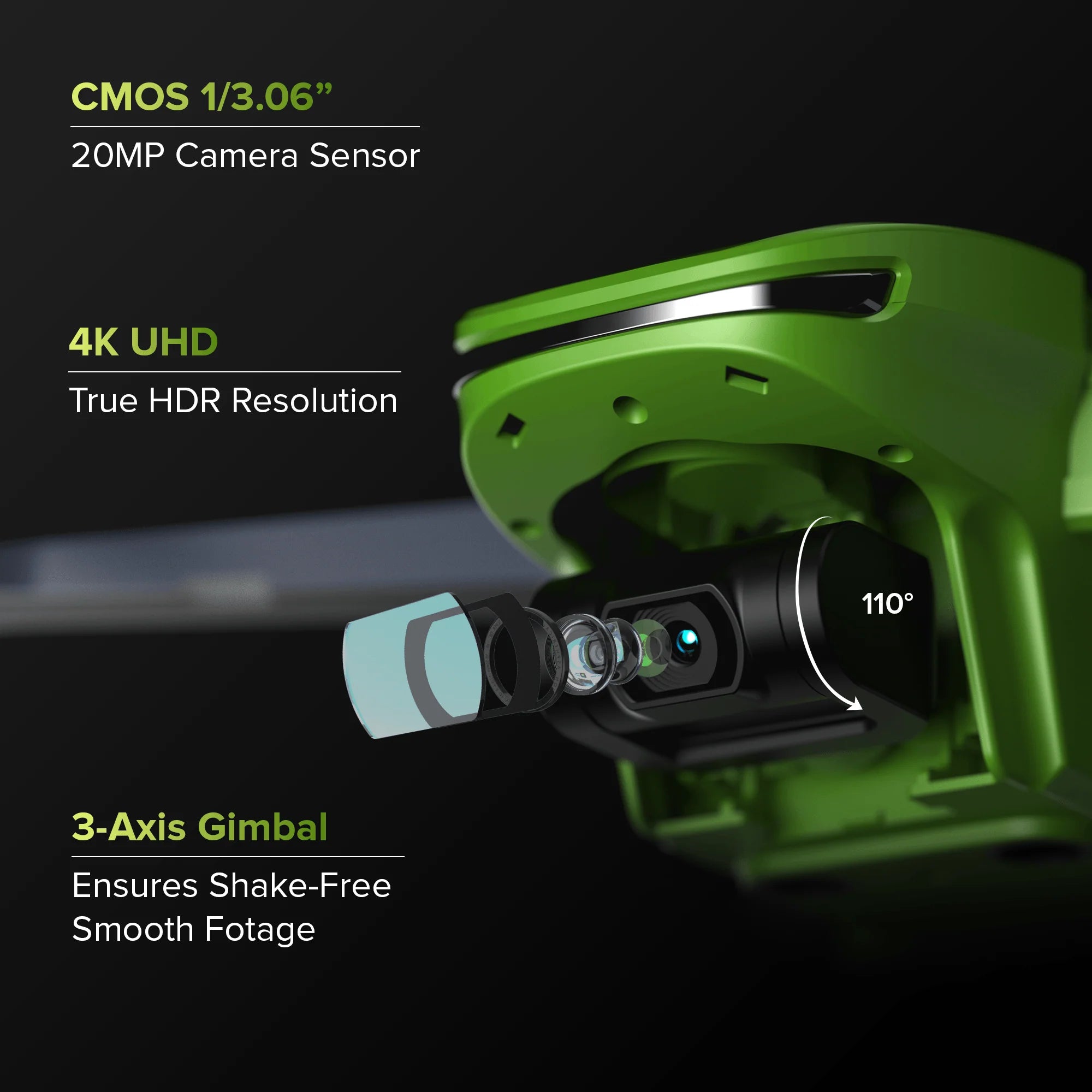 IZI Sky 4K 20MP CMOS 1/3.06 Camera Drone, 360 Obstacle Avoidance, 3 Axis Gimbal 5KM Transmission, Cinematic Vertical Shooting, Precision Hovering, 10+ Flying Modes, RTH, Return to Home, 2X Batteries (70 Mins Flight) - cambuy-lives