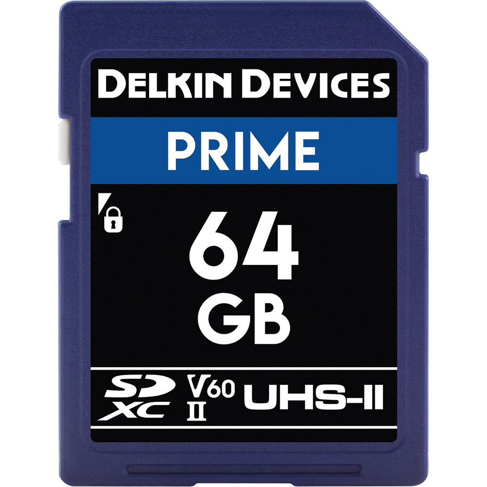 Delkin Devices 64GB Prime UHS-II SDXC Memory Card - cambuy-lives