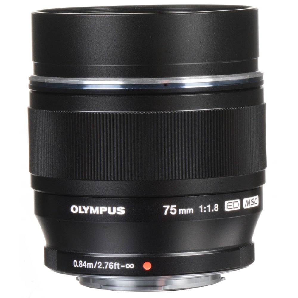 Olympus M.Zuiko Digital ED 75mm f/1.8 Lens (Black) - cambuy-lives