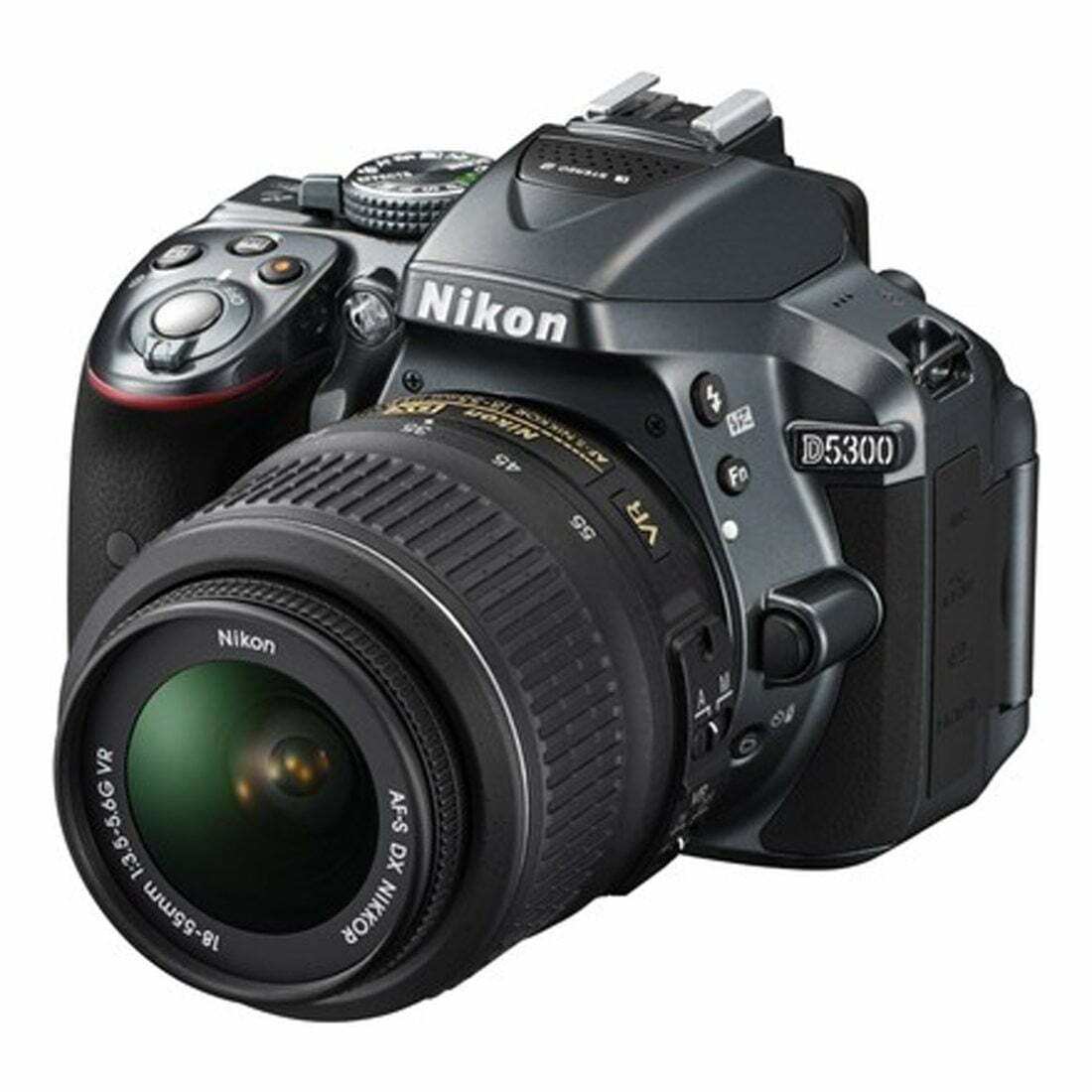 Used Nikon Digital Camera D5300 Black Kit with AF S DX 18 55 Lens - cambuy-lives