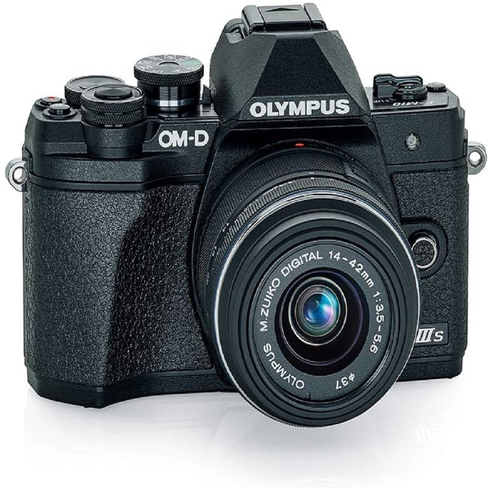 OLYMPUS OM-D E-M10 Mark IIIs Black Body with Black M.Zuiko Digital 14-42mm F3.5-5.6 IIR Lens, - cambuy-lives