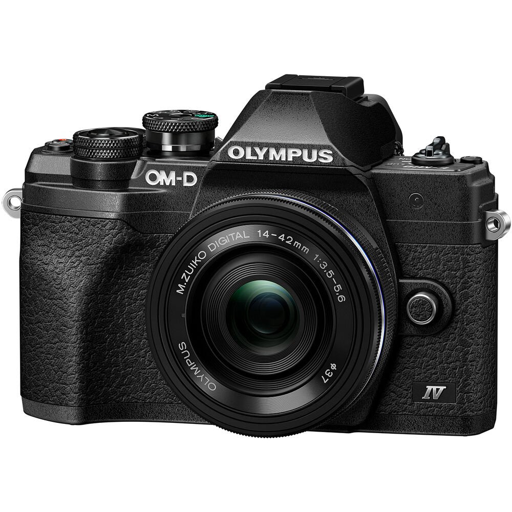 Olympus OM-D E-M10 Mark IV Mirrorless Digital Camera with 14-42mm Lens (Black) - cambuy-lives